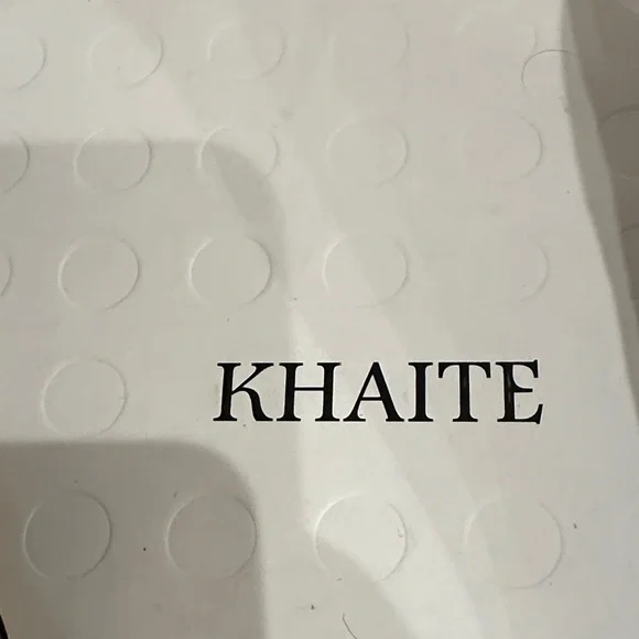 KHAITE Black Iconic River Leather Heels 37.5 7.5 - Picture 2 of 5